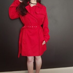 Red kenneth Cole Reaction Windbreaker